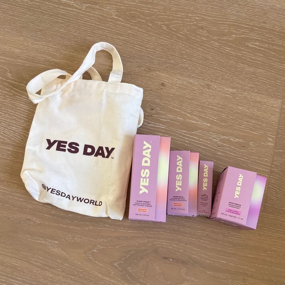 Yes Day Skincare The Sleepover Set Bundle in Pink
